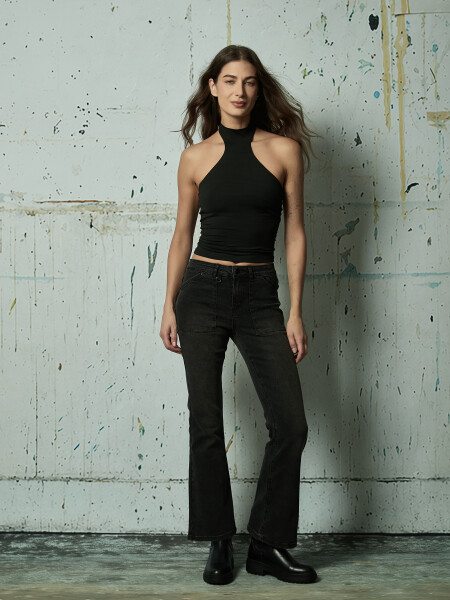 JEAN POCKET GRIS OSCURO