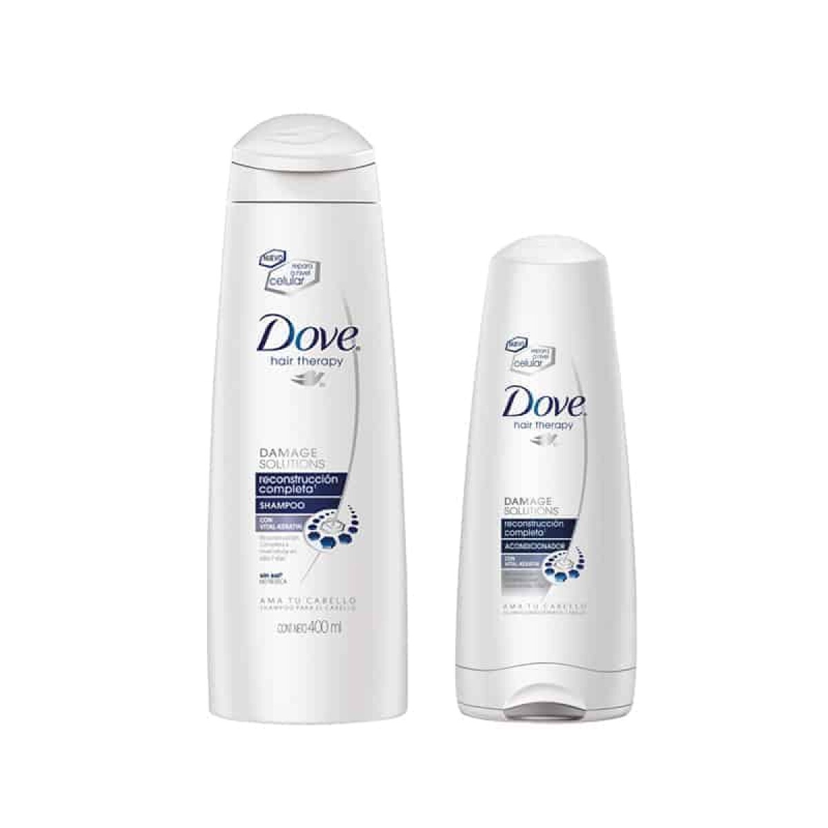 Pack Shampoo Y Acondicionador Dove Reconstrucción Completa 400 ml + 200 ml 