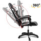 Silla gamer giratoria NEGRO Y BLANCO