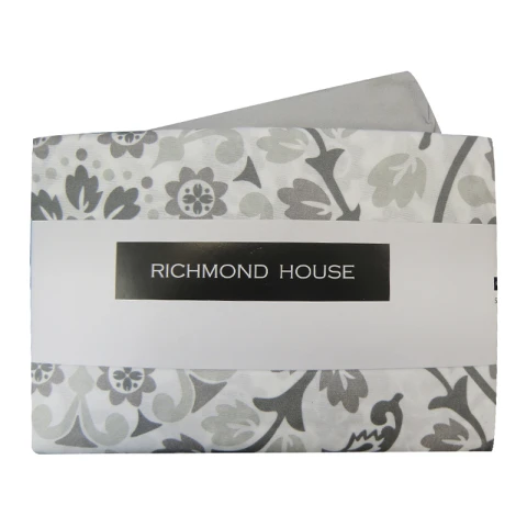 Juego Sábanas 1 Plaza Richmond House Estampadas 100% Microfibra 210 MANDALA GRIS