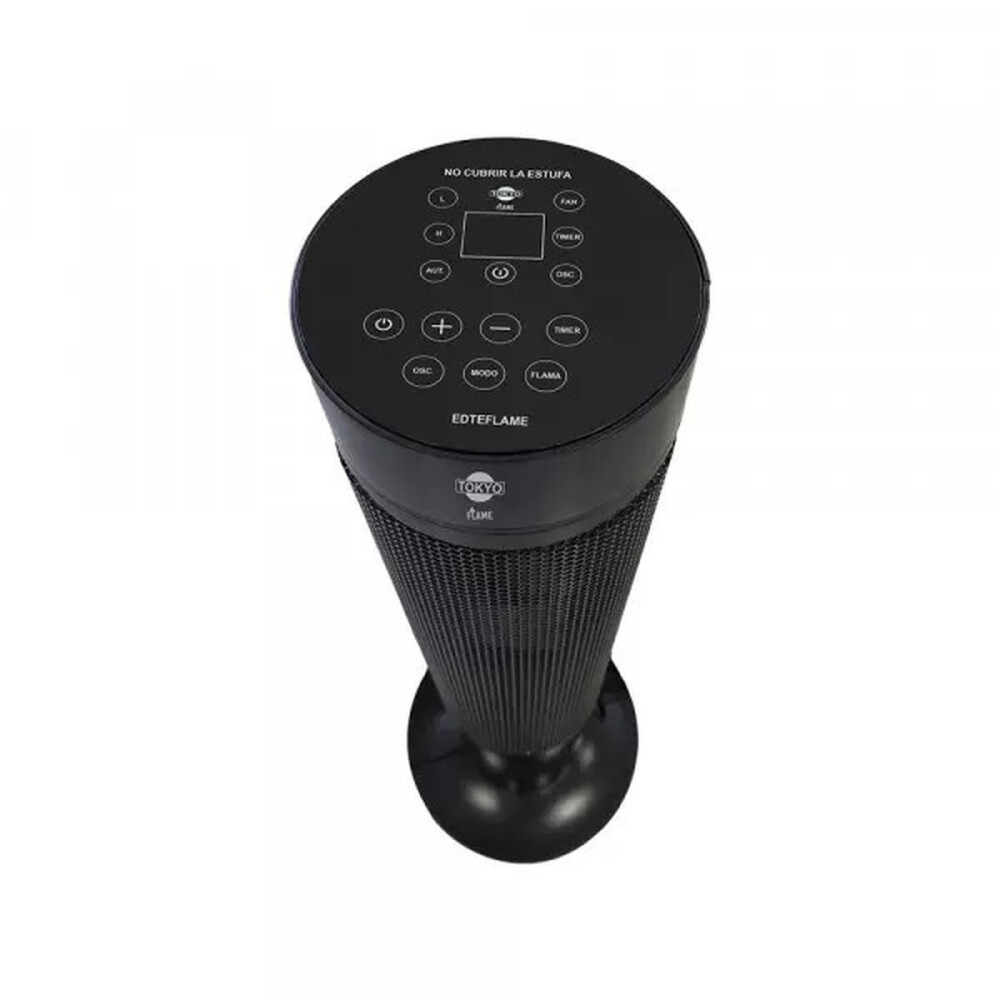 ESTUFA TORRE TOKYO FLAME DIGITAL FUNCION VENTILADOR C/CONTROL TIMER 8 HS Unica