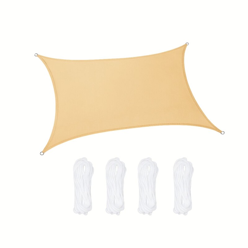 Toldo Impermeable Exterior Protección Uv Rectangular 3x4m BEIGE Toldo Impermeable Exterior Protección Uv Rectangular 3x4m BEIGE