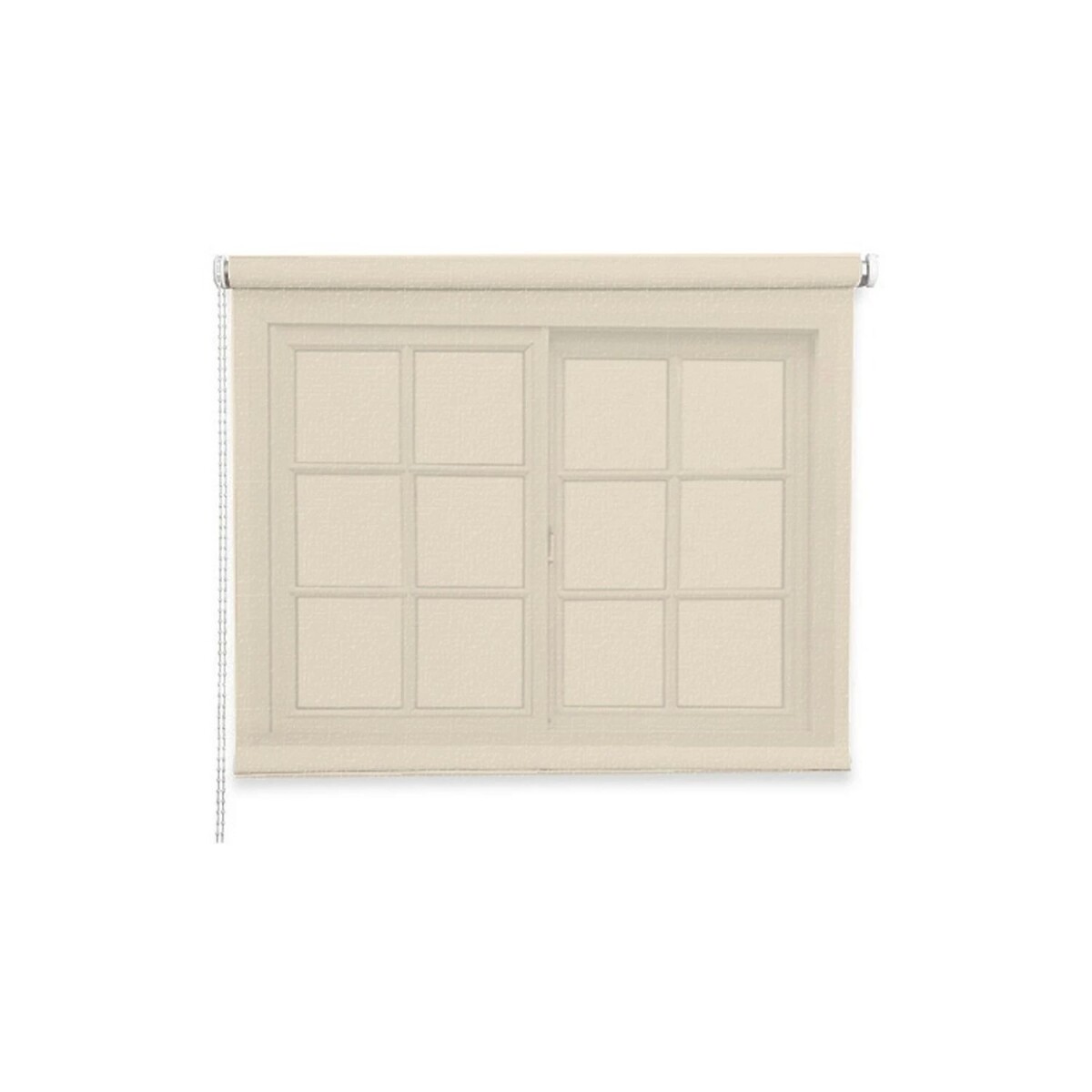 Cortina Roller Rústica Lumax 1.2x1.6m Para Ventana Enrollable Fácil instalación - Beige 