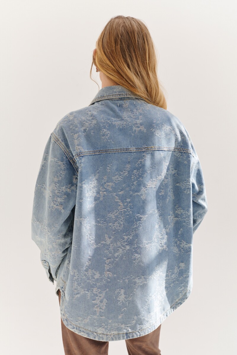 CHAQUETA JEAN NUBE AZUL