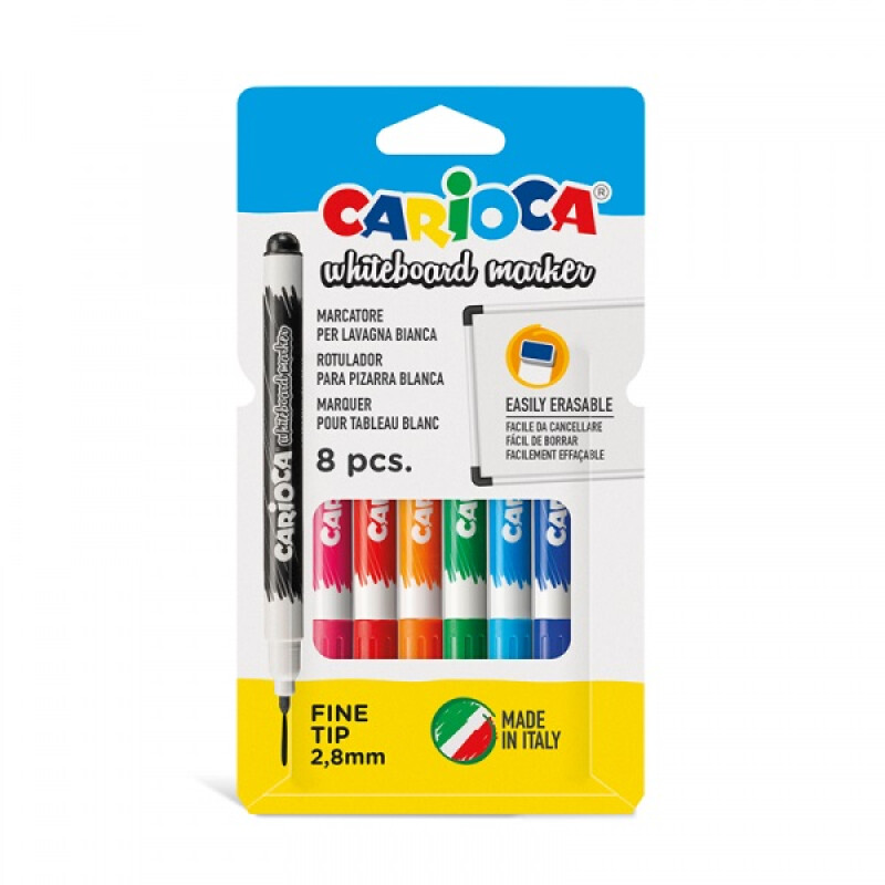 Marcadores Para Pizarra X 8 Colores Carioca Marcadores Para Pizarra X 8 Colores Carioca