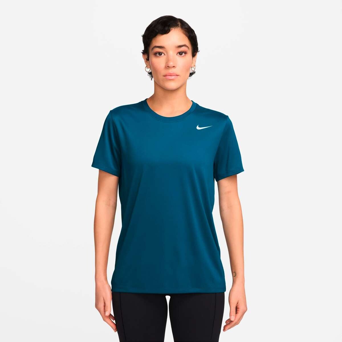 Remera Nike Dri-Fit Tee Rlgd Lbr de Mujer - Verde 