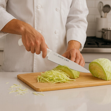 Cuchilla Hoja Ancha 25cm mango blanco Tramontina Cuchilla Hoja Ancha 25cm mango blanco Tramontina