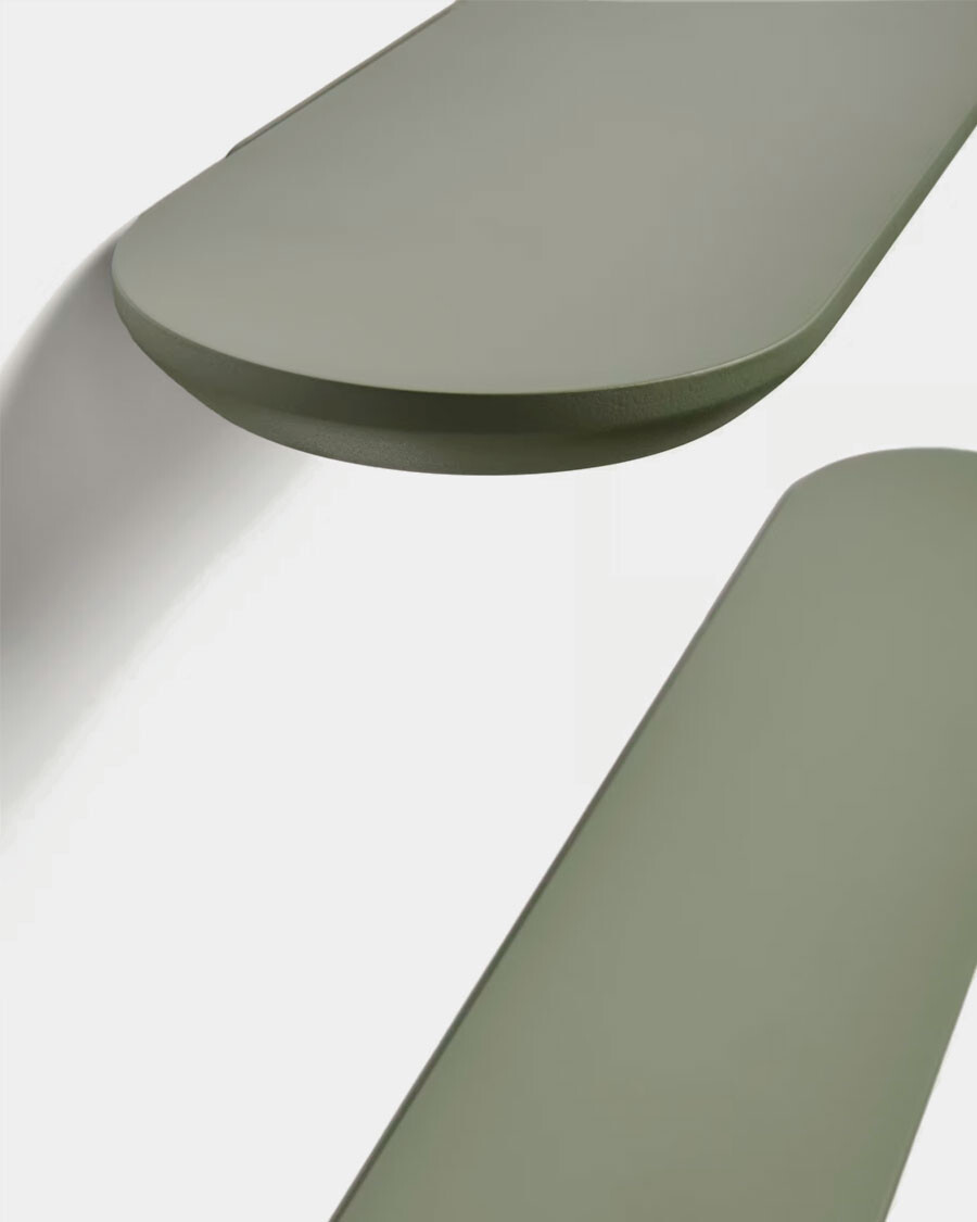 Set Arely de 2 estantes de MDF con acabado lacado verde 30 cm / 55 cm