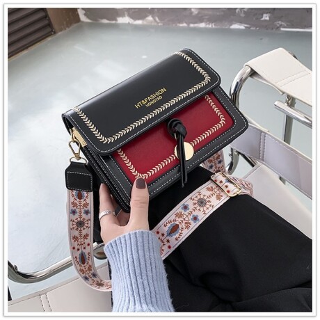 Cartera De Dama Estilo Indie Negra