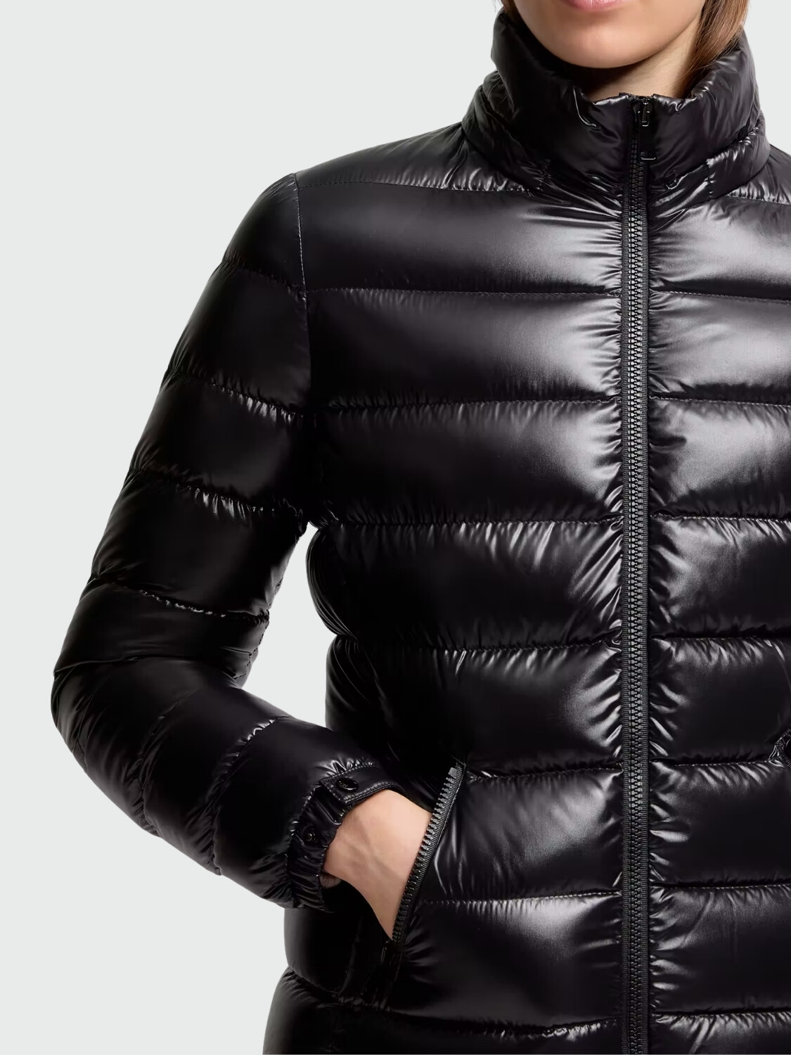 MONCLER - Campera de Plumas Bady Negro