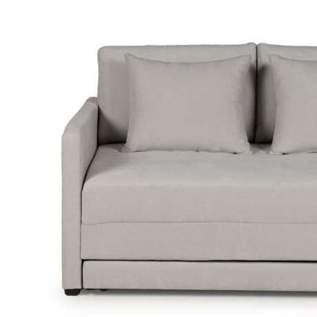 Sofá Cama Quito - 156 - Tela Microfibra TC1009 (Plata)
