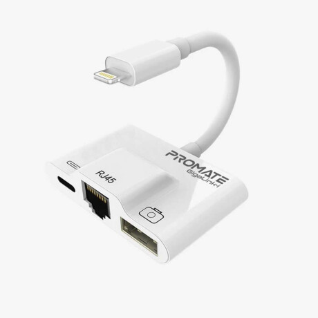 Promate gigalink-i adapt lightning a rj45/usb/light otg 4347