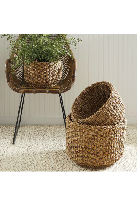 CANASTOS SET X 3 CANASTOS PAROS SEAGRASS