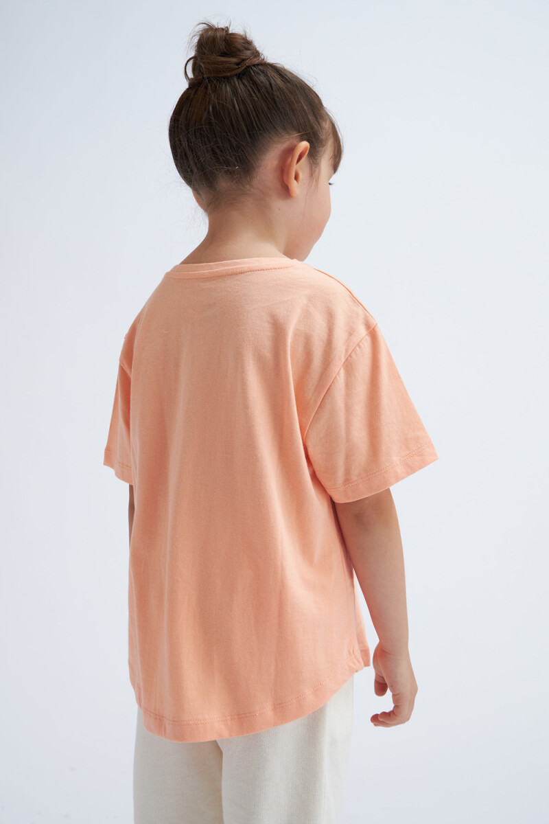 Remera manga corta Salmón