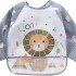 Babero con manga Little Ones leon gris