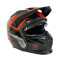 CASCO DE MOTO RUSH INTEGRAL MODULAR NEGRO/ROJO