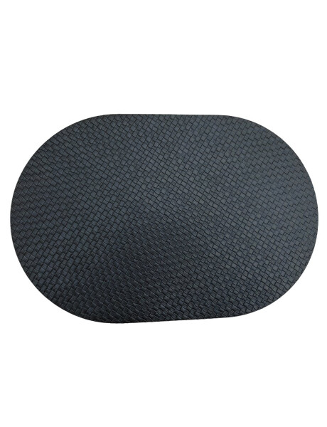 INDIVIDUAL SIMIL CUERO OVAL 45x30CM NEGRO INDIVIDUAL SIMIL CUERO OVAL 45x30CM NEGRO