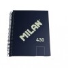 CUADERNO MILAN CON ESPIRAL TAMAÑO A5 LISO DE 80 HOJAS COLOR AZUL CUADERNO MILAN CON ESPIRAL TAMAÑO A5 LISO DE 80 HOJAS COLOR AZUL