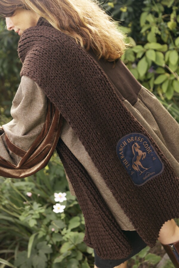 Horse Scarf Chocolate