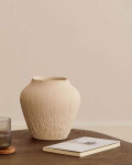 Jarrón Anse de papel maché blanco 20 cm Jarrón Anse de papel maché blanco 20 cm