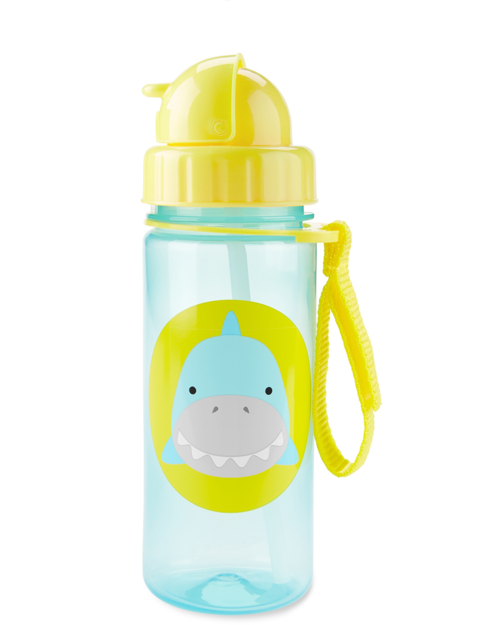Botella con sorbito, diseño tiburón Botella con sorbito, diseño tiburón
