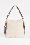 Cartera hobo mochila con cierres crudo