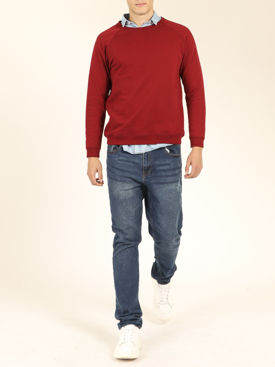 SWEATER JOGGING HARRY - Rojo Oscuro 