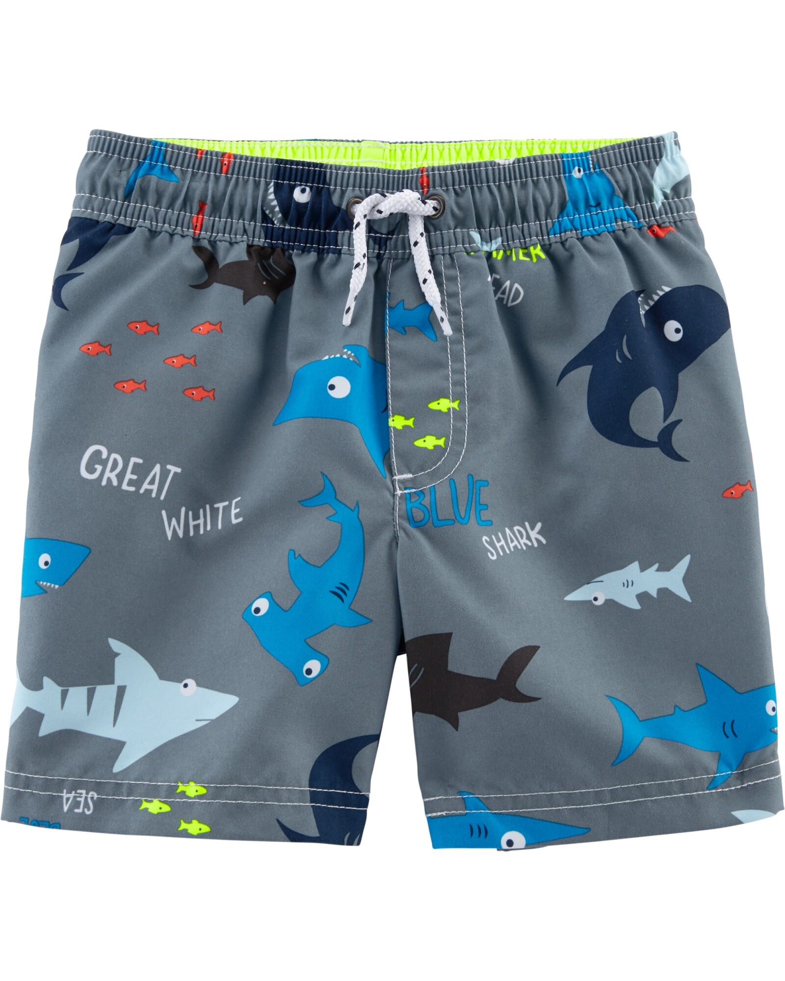 Short de baño con protección UPF 50+ y diseño tiburones Sin color