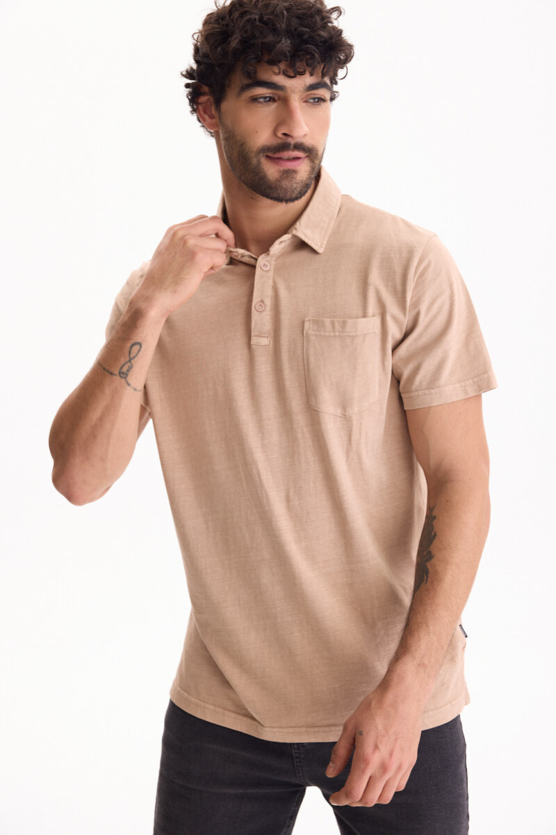 Remera Polo Horizon Beige