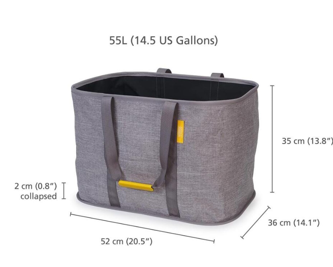 Cesta de lavandería plegable (gris) Cesta de lavandería plegable (gris)