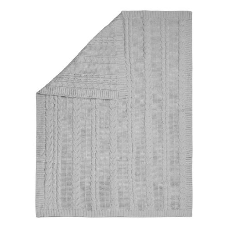 Manta de chenille Gris