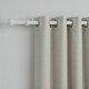 Barrote cortina de metal 1,5 m + 2 Soportes BLANCO