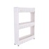 Carrito Organizador con rueditas 3 niveles blanco y gris Carrito Organizador Con Rueditas 3 Niveles Blanco Y Gris