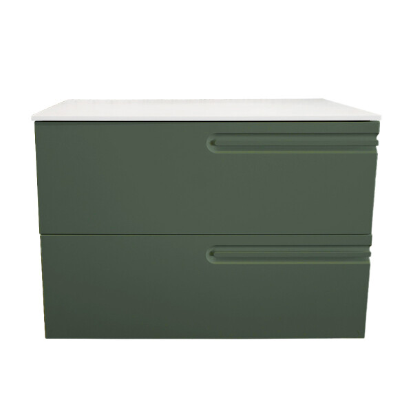 MUEBLE BAÑO ECONIC 80 COLOR VERDE C/ENCIMERA Mueble Baño Econic 80 Color Verde C/encimera