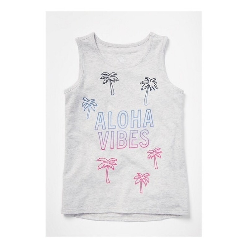 Musculosa para niña Justice Aloha Vibes Azul cielo