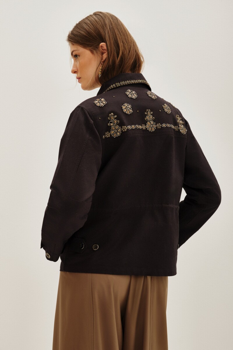Campera Stone Iris Negro