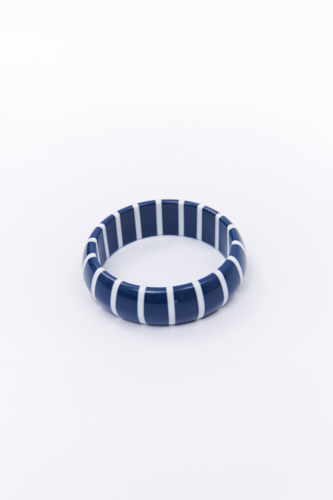 PULSERA RAYAS AZUL