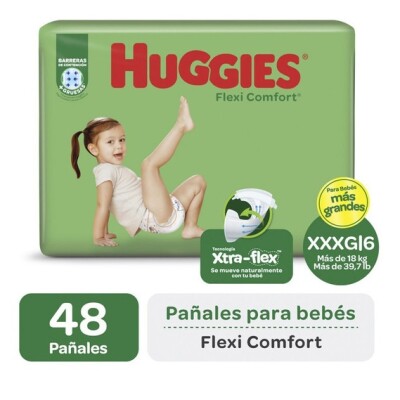 Pañales Huggies Flexi Comfort Talle Xxxg 48 Uds. Pañales Huggies Flexi Comfort Talle Xxxg 48 Uds.