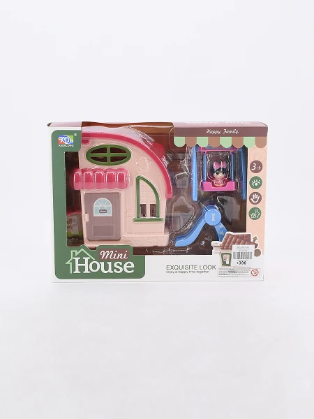 SET CASITA DE MUÑECA CON ACCESORIOS MULTICOLOR