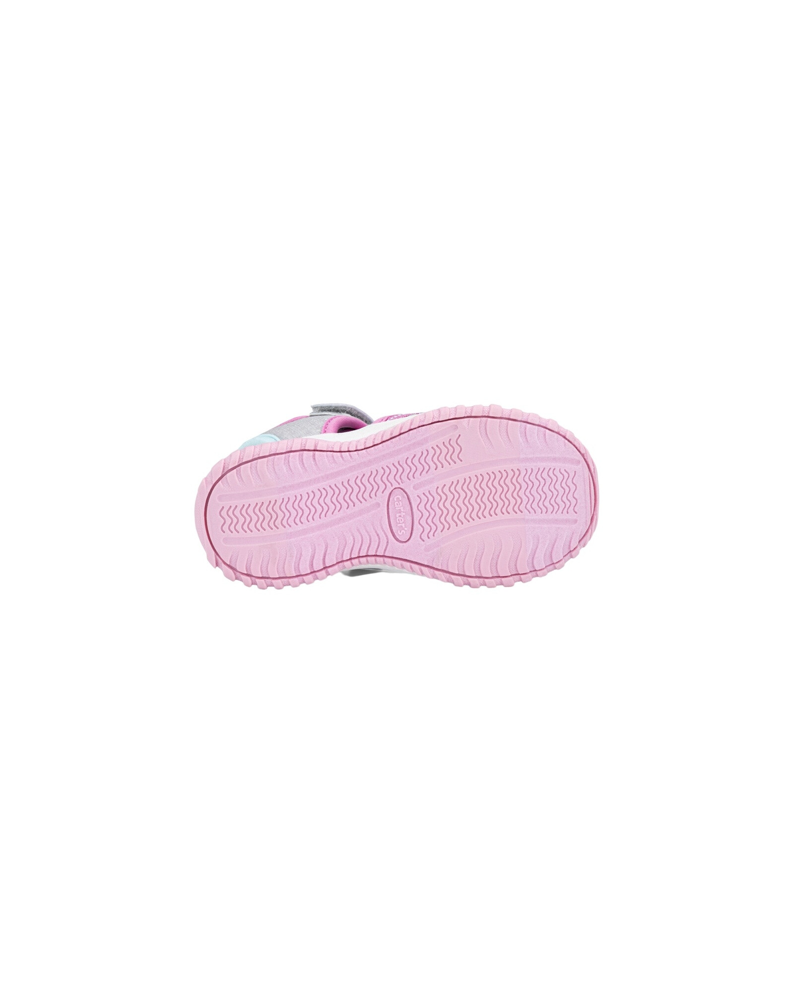 Sandalias deportivas con velcro, tonos gris y rosado Sin color