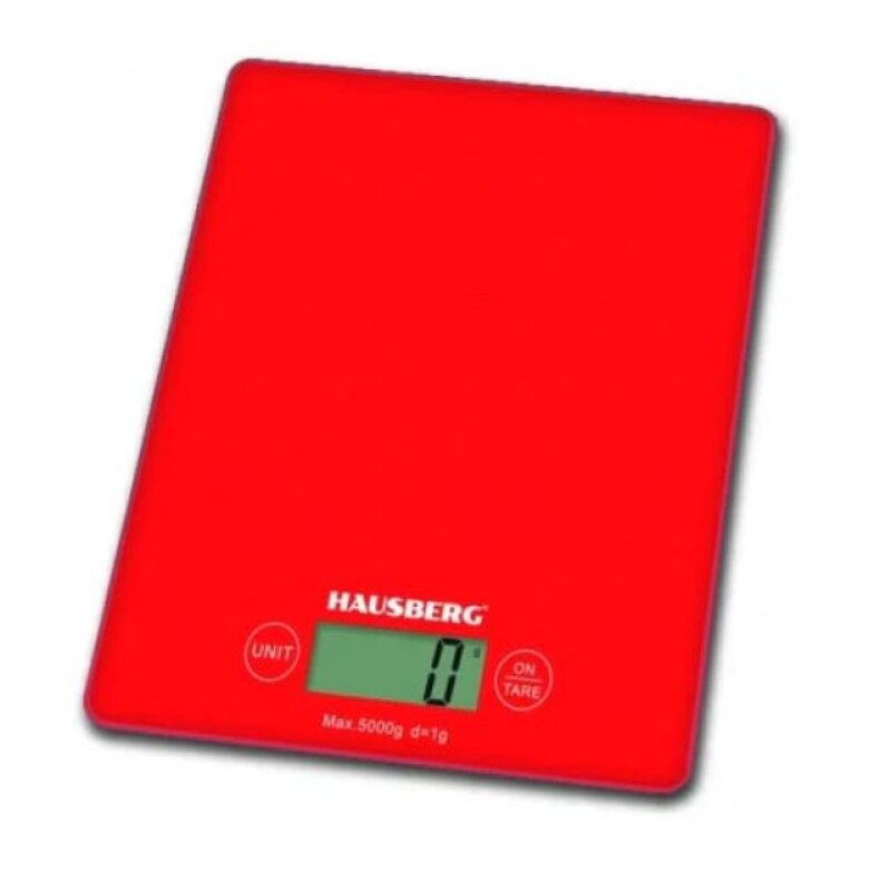 Balanza de cocina de vidrio 5 Kgs. Hausberg Balanza de cocina de vidrio 5 Kgs. Hausberg