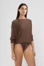 LU TIGER SWEATER Chocolate