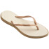 Sandalias Havaianas Slim Point FC Mujer Rose Gold/beige Paja