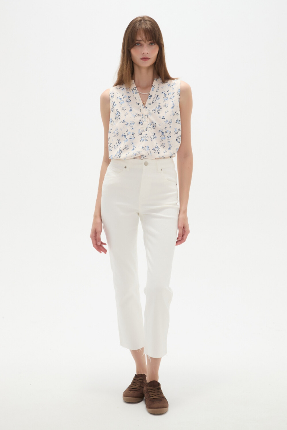 Pantalon Vilehada Marfil / Off White