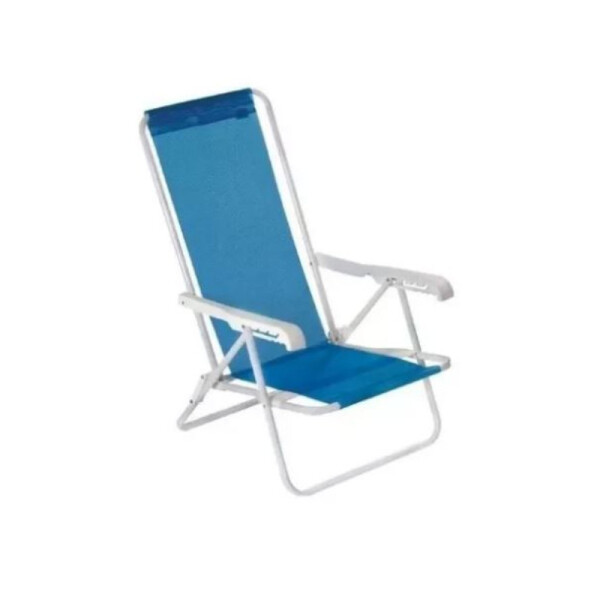 SILLA RECLINABLE 4 POSICIONES ACERO SANNET AZUL AZUL
