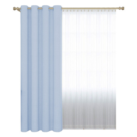 Cortina Blackout 140x230 Cm No Pasa Luz Living Dormitorio Gris Azulado