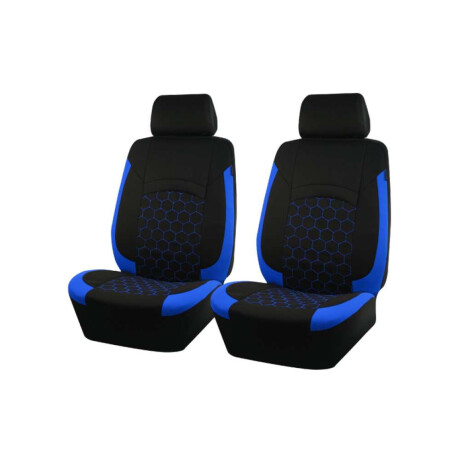 Cubreasiento Universal Pick Up Negro Y Azul 4 Piezas
