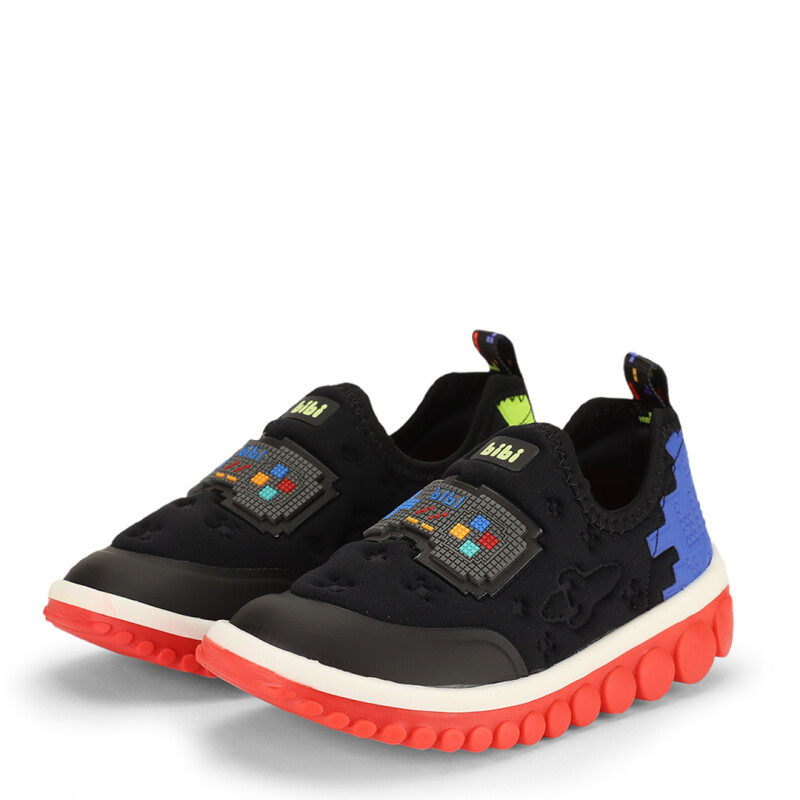 Championes de Niño Bibi Roller 2.0 Negro - Rojo