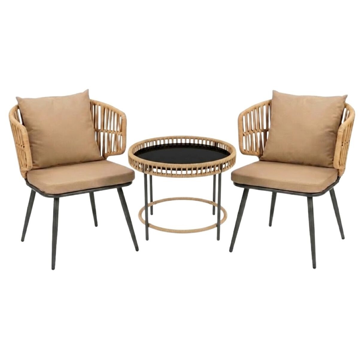 JGO MESA C/SILLON BEIGE 3PZAS 