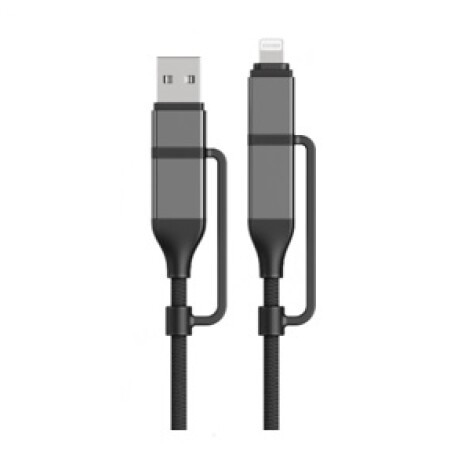 Cable usb 4 en 1 negro